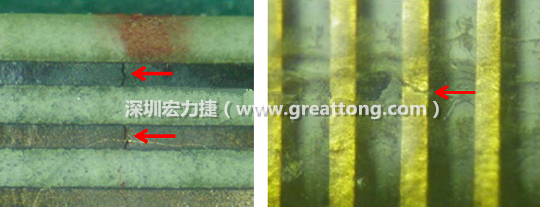 如果擔(dān)心這個(gè)方法可能對(duì)弄斷銅箔線路，也可以試著將銅箔線路旁沒有銅箔的位置切開，然后試著撕開剝離外層護(hù)膜(cover film)，達(dá)到相同的目的
