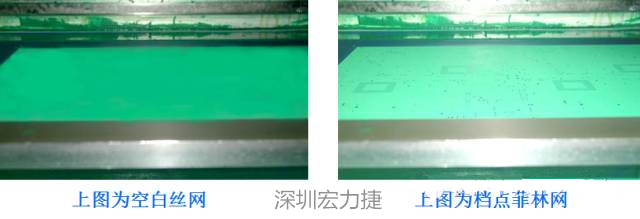 熱風整平后導通孔邊緣起泡掉油，采用此工藝方法生產控制比較困難，須工藝工程人員采用特殊的流程及參數(shù)才能確保塞孔質量。