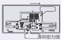 圖2：升壓電路的PCB設(shè)計(jì)示例。