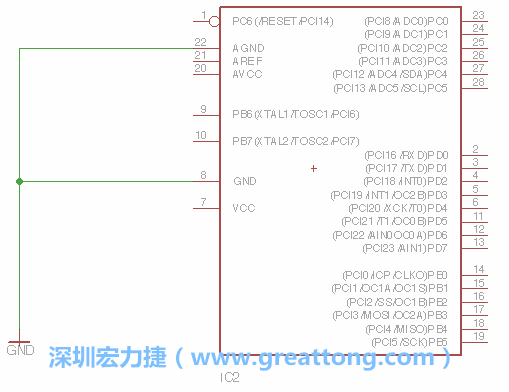 排針的用途是連接微控制器的輸出和輸入，它提供了一個平臺給焊線和針腳。